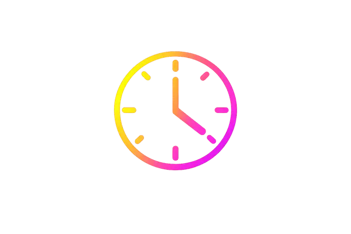 Icône horloge pour les horaires de disponibilité